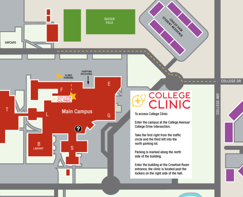 Hours & Location College Clinic